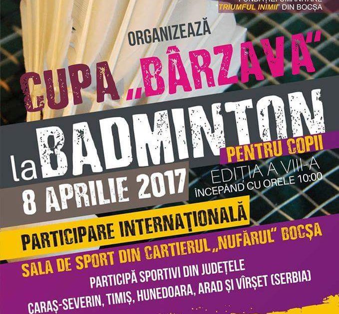 Orașul Bocșa găzduiește “Cupa Bârzava” la badminton