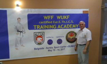 Sensei Zoltan Lipan a participat la un curs de instruire în Serbia