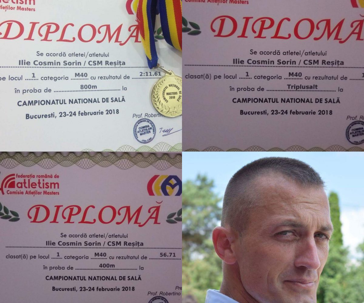 Pompierii cărășeni au un campion, la atletism!