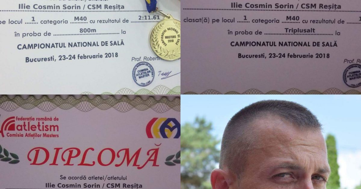 Pompierii cărășeni au un campion, la atletism!