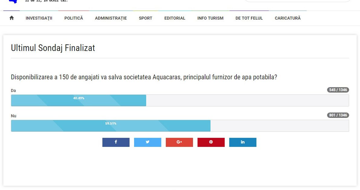 Doar diponibilizările, nu vor conduce la redresarea financiară a Aquacaraș.