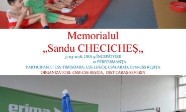 Gimnaștii reșițeni vă așteaptă la memorialul “Sandu Checicheș”.