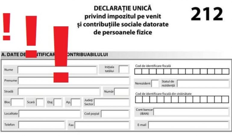 31 iulie este ultima zi de depunere a Declaraţiei Unice!