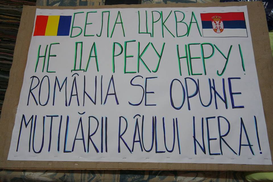 Protest la Belgrad pentru salvarea Nerei