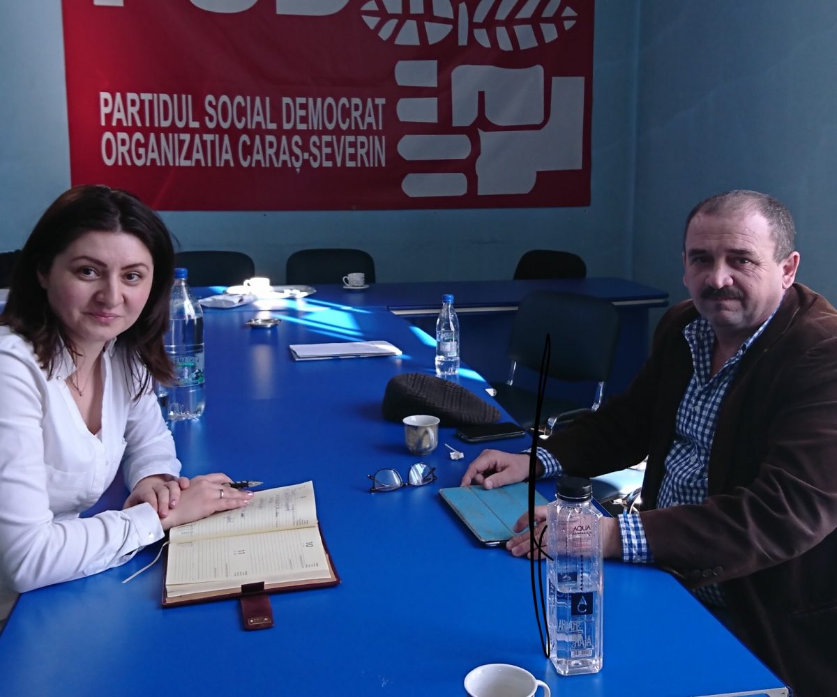 Omul de afaceri Eugen Băleanu, faţă în faţă cu Luminiţa Jivan, deputat PSD de Caraş-Severin