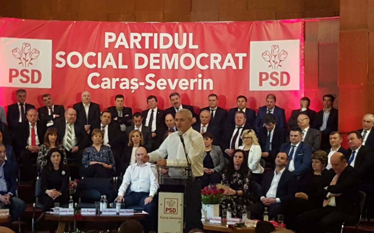 Dragnea, la alegerile PSD Caraș-Severin: Sper să faceți politică pentru oameni, nu pentru găști