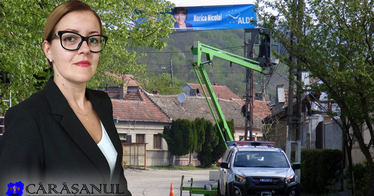 Electricienii primăriei Moldova Nouă implicaţi în campania electorală?