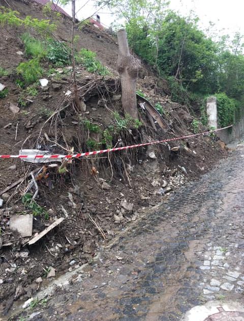 Strada Ciclovei din Oravita a luat-o la vale