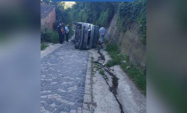 Accident ca o cascadorie la Reșița