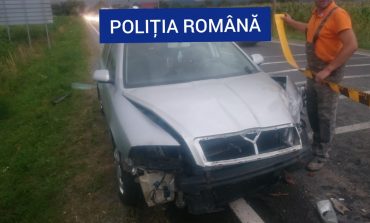 Un accident rutier, în care au fost implicate patru autovehicule şi nouă persoane, s-a produs miercuri seara, pe DN 6, în afara localităţii Jupa