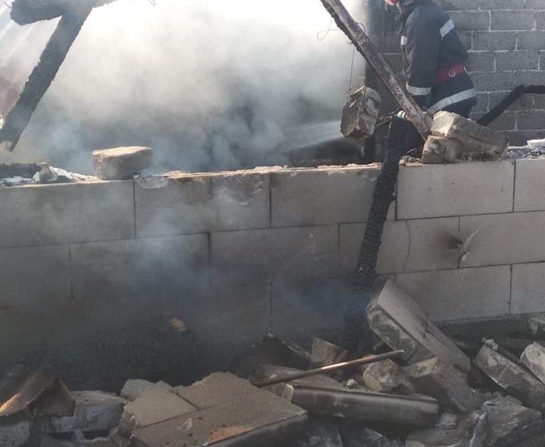 Incendiu serios la Obreja