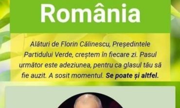 Marea provocare Verde lansată de Florin Călinescu, Preşedintele Partidului Verde