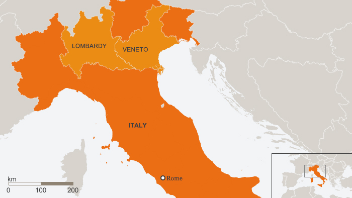 Nordul Italiei intră în CARANTINĂ din cauza coronavirusului.