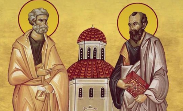 Sfintii Apostoli Petru si Pavel , praznuiti pe 29 iunie