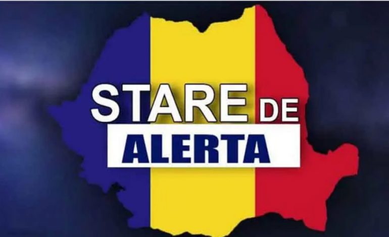 România este în stare de alertă pentru încă o lună!