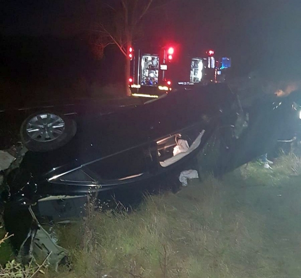 Grav accident rutier la Bozovici ,două victime aruncate la circa 50 de metri distanţă de autoturism.