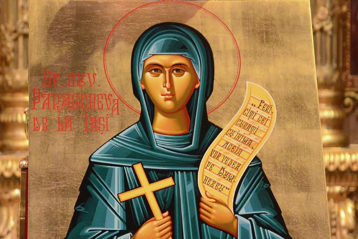 În fiecare an, pe 14 octombrie, romani o sarbatoresc pe  Sfânta Cuvioasă Parascheva.