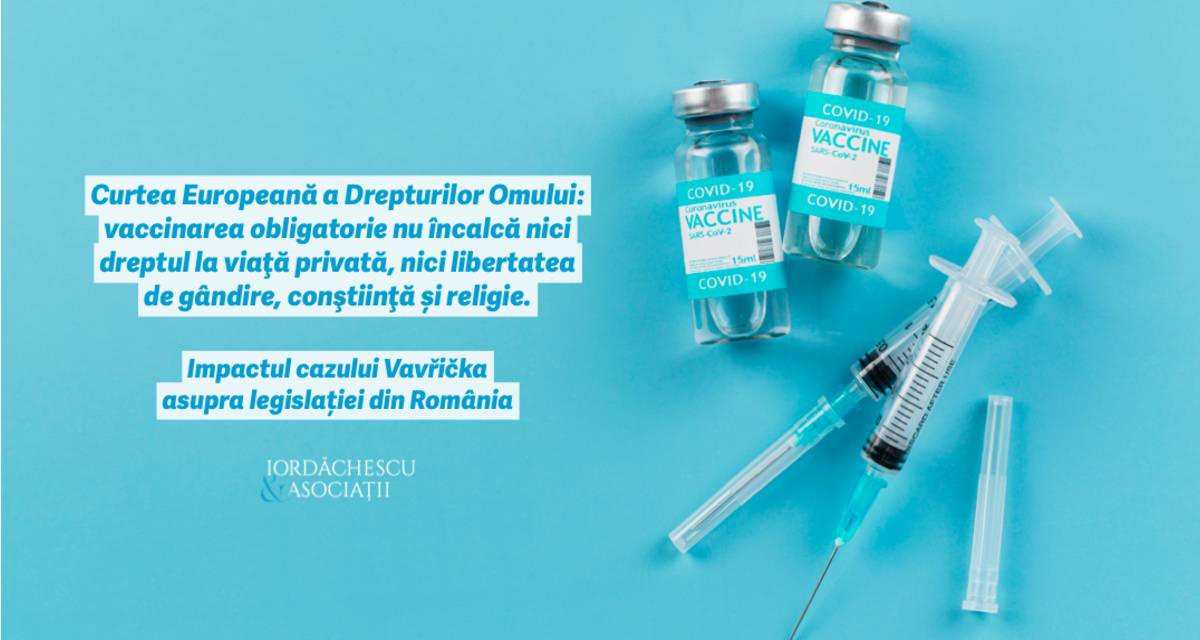 Curtea Europeană a Drepturilor Omului: vaccinarea obligatorie nu încalcă nici dreptul la viaţă privată, nici libertatea de gândire, conştiinţă și religie.