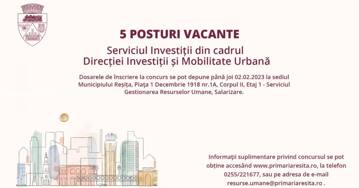 RESITA:VREI SA LUCREZI LA PRIMARIE?