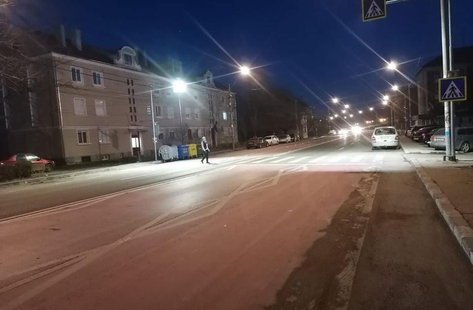 Treceri de pietoni iluminate, in Caransebeș