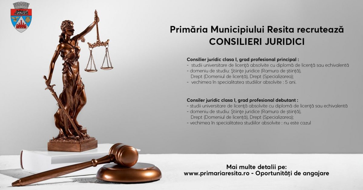 PRIMARIA RESITA SE ASTEAPTA LA PROCESE? CAUTA CONSILIERI JURIDICI!