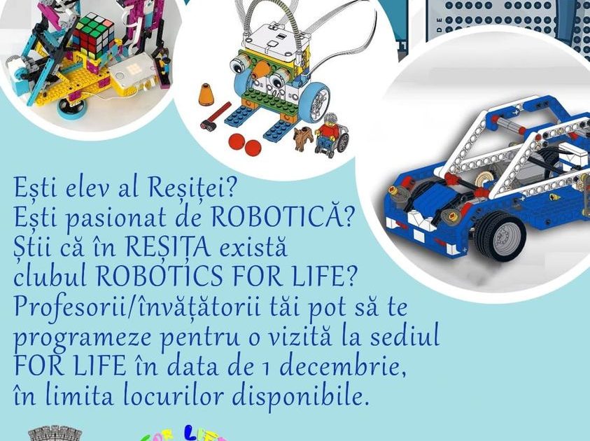 ELEVII RESITENI POT DEVENI SPECIALISTI IN ROBOTICA!