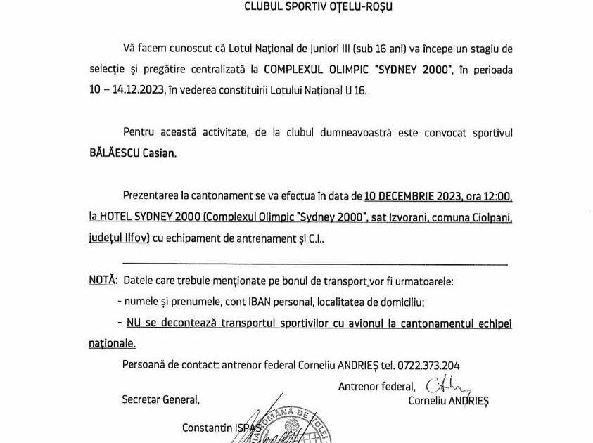 Oțelu Roșu-Cristian Bălaescu -talent de excepție!