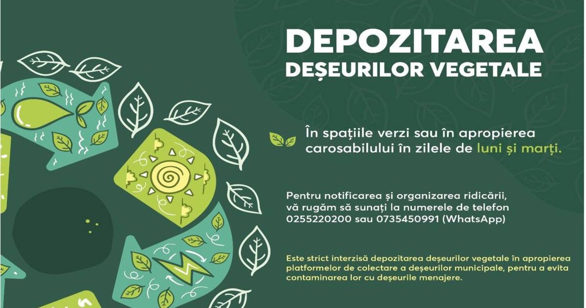 RESITA! MARE ATENTIE LA DESEURILE VEGETALE! RISCATI AMENZI USTURATOARE!!!