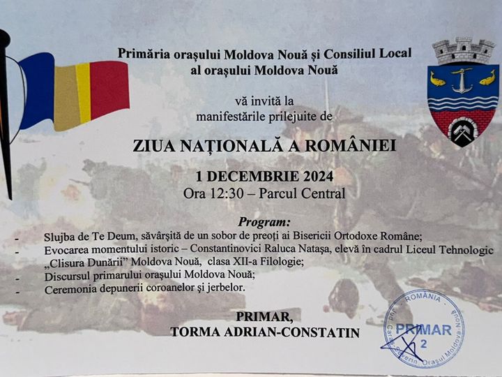 Moldova Nouă cheamă la unitate: Pregătiri pentru Ziua Națională a României!