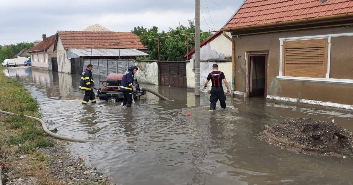 Furia apelor lovește Bocșa: curți inundate, drumuri blocate și o comunitate pusă la încercare