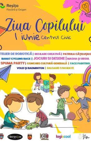 1 Iunie la Reșița: Sărbătoarea Copilăriei în Centrul Civic