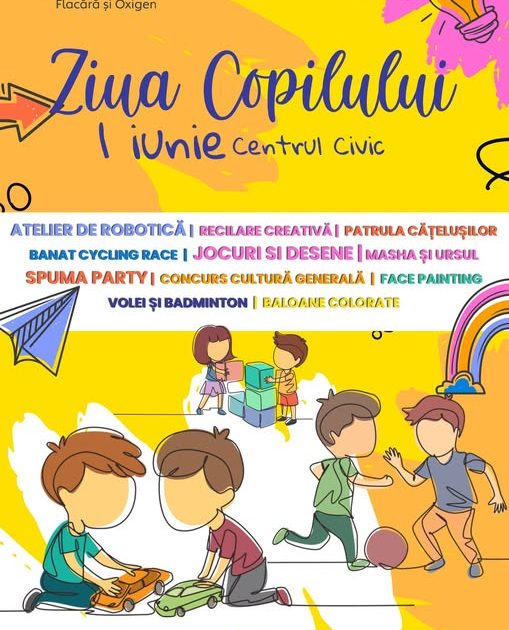1 Iunie la Reșița: Sărbătoarea Copilăriei în Centrul Civic