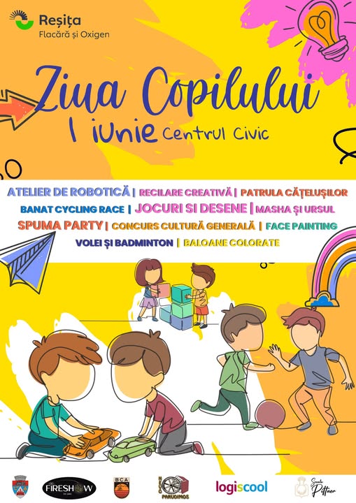 1 Iunie la Reșița: Sărbătoarea Copilăriei în Centrul Civic