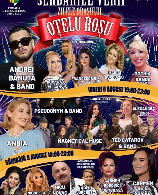 Începe sărbătoarea orașului! Otelu Roșu îmbracă haine de sărbătoare!