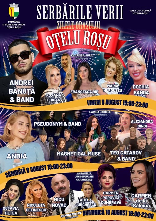 Începe sărbătoarea orașului! Otelu Roșu îmbracă haine de sărbătoare!