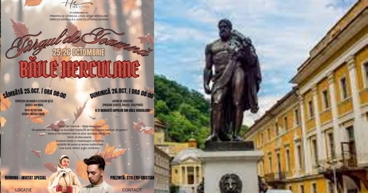 Târgul de Toamnă aduce culoare, tradiție și voie bună la Băile Herculane!