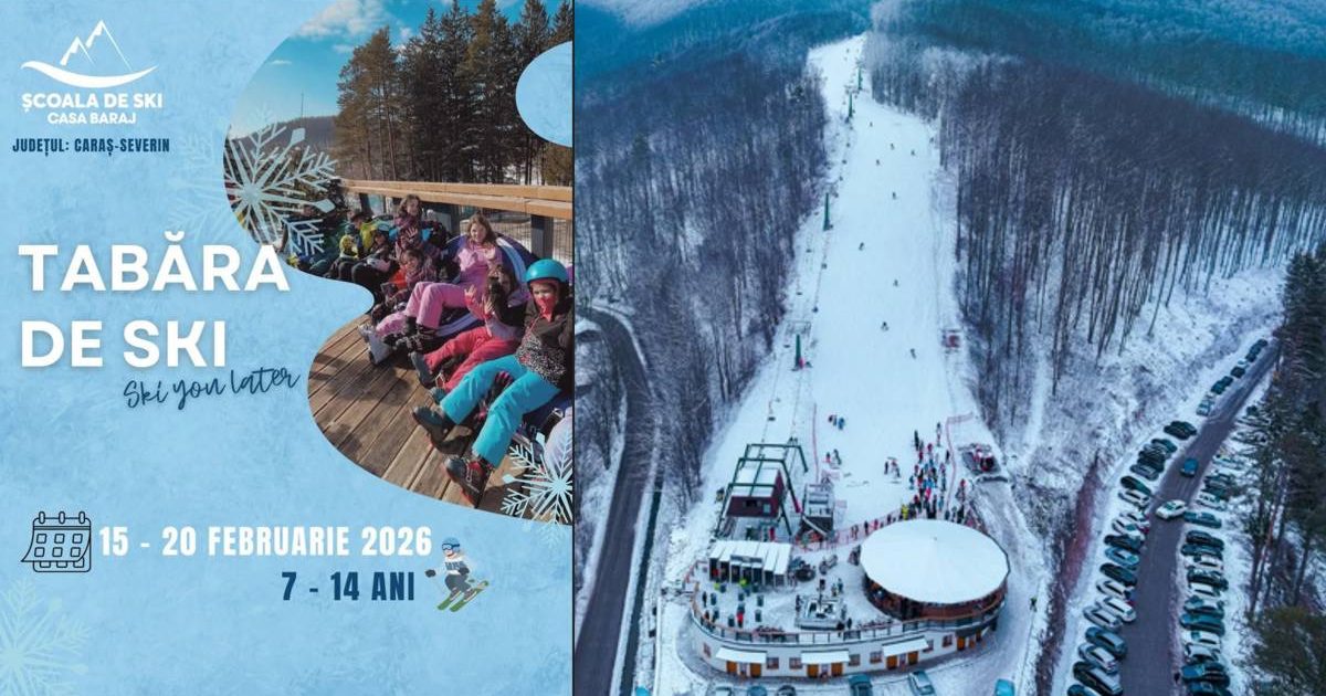  Aventura iernii începe acum! Tabără de schi la Văliug – locuri limitate!