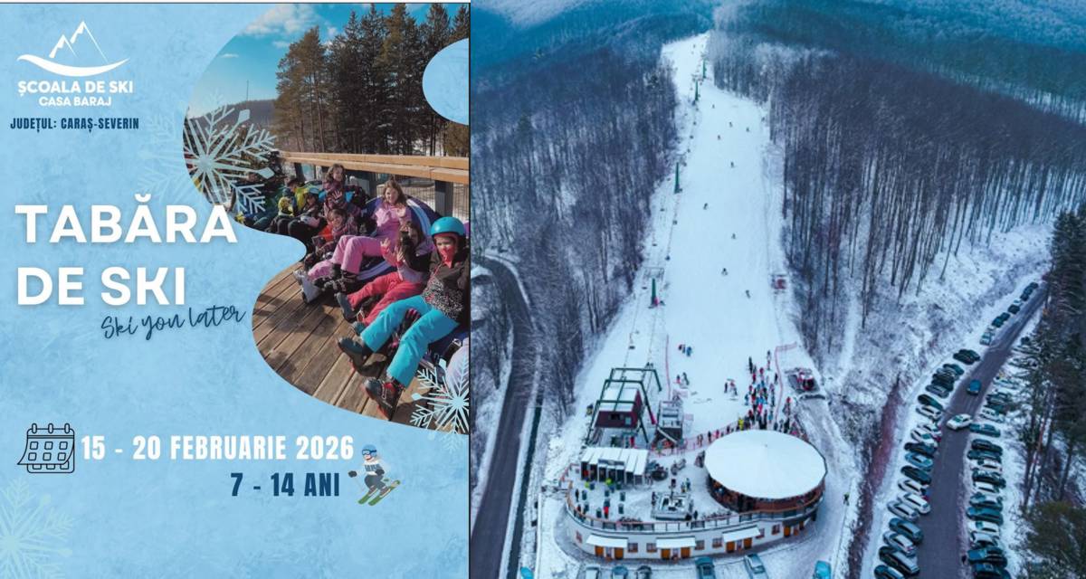  Aventura iernii începe acum! Tabără de schi la Văliug – locuri limitate!