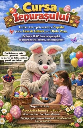 SENZAȚIONAL LA OȚELU ROȘU! IEPURAȘUL, BUMBLEBEE ȘI DJ VENUS VIN CU DARURI ȘI SURPRIZE PENTRU COPII! NU RATA O ZI DE BASM!