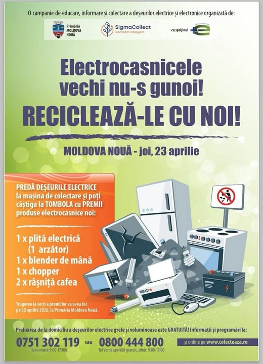 Moldova Nouă dă alarma: electrocasnicele vechi ies din case, iar premiile intră în joc!