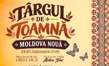 TÂRGUL DE TOAMNĂ 2026, LA MOLDOVA NOUĂ! Trei zile de muzică, bunătăți, tradiții și distracție pe malul Dunării