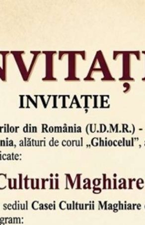 BOMBA MOMENTULUI: ZILELE CULTURII MAGHIARE LA REȘIȚA 2026!